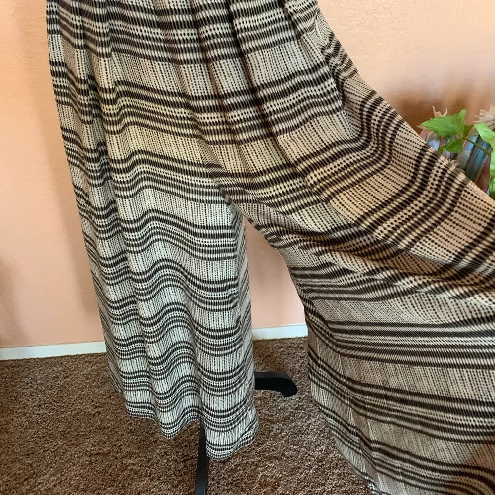 Sugar Lips Black and Tan Capri Length Romper